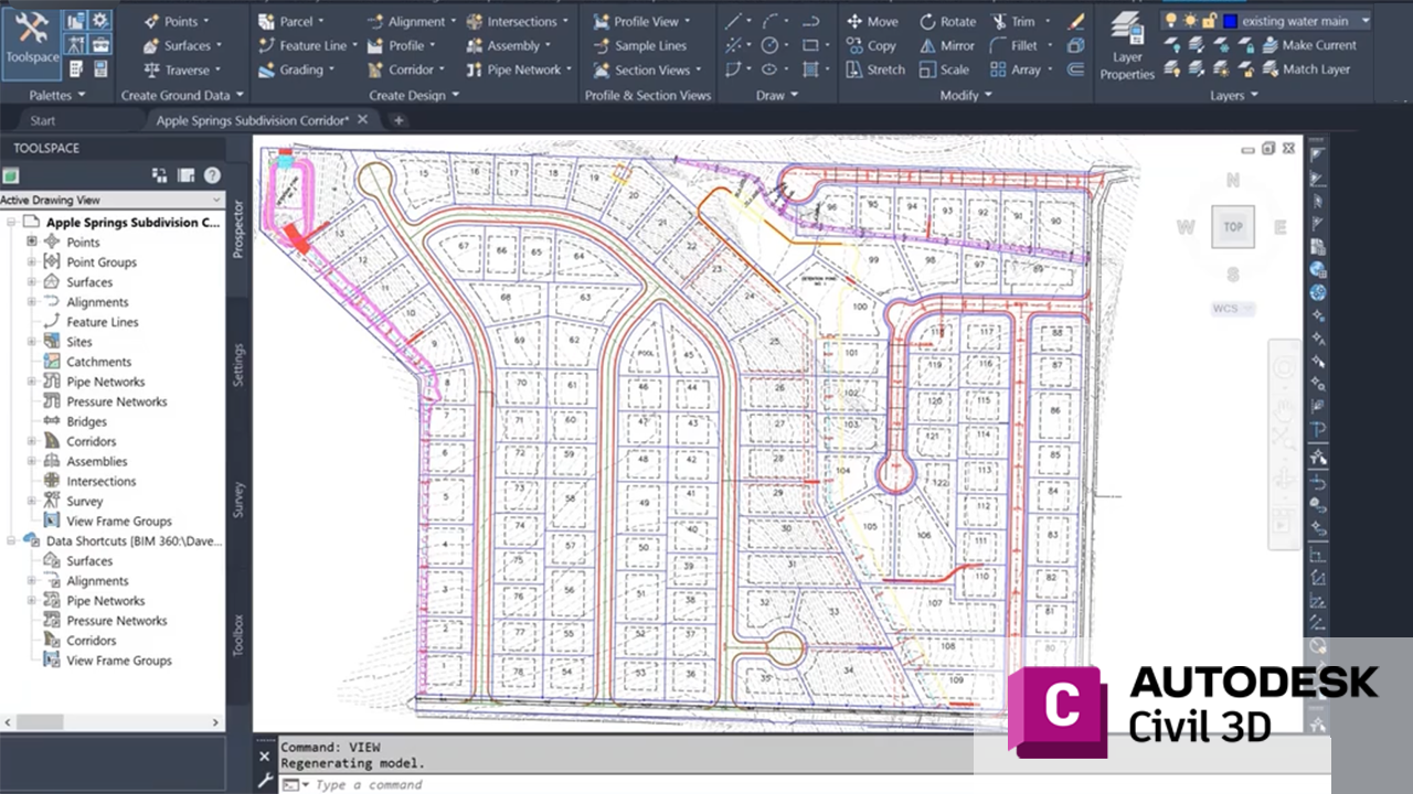 Civil 3D Corridors