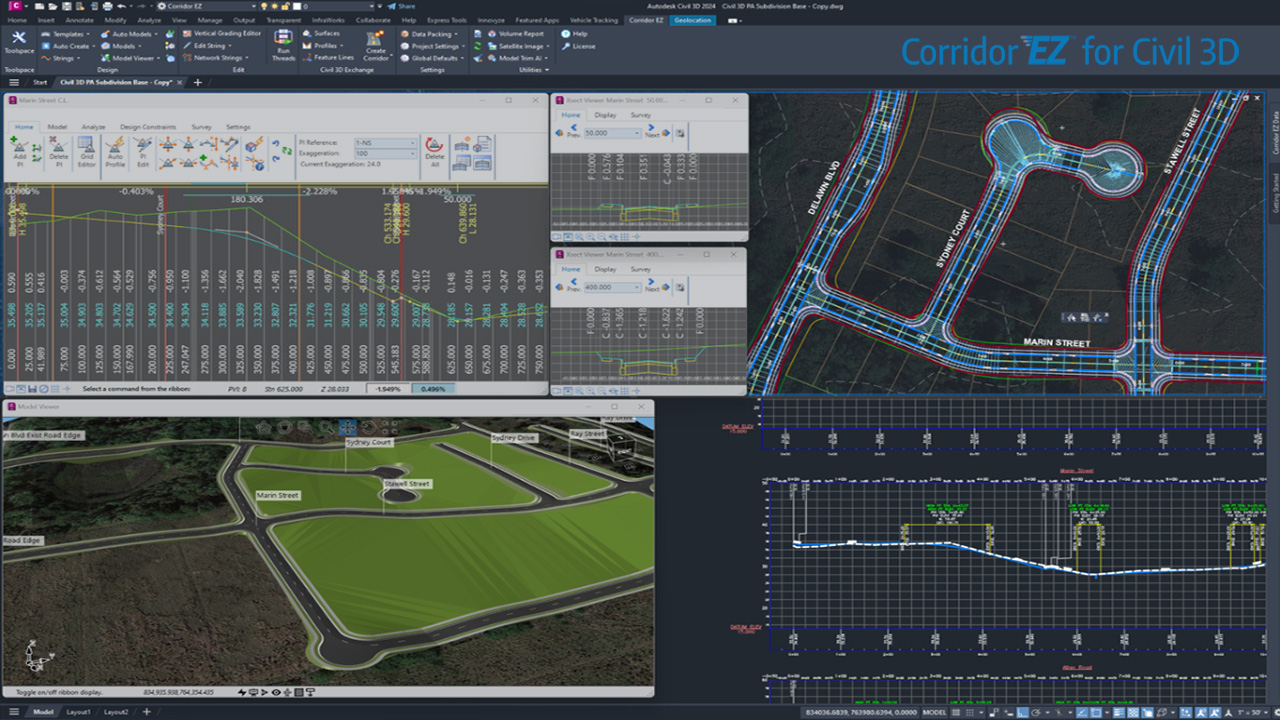 Corridor EZ for Civil 3D