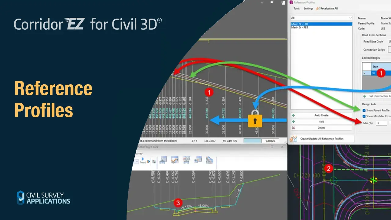 Reference Profiles - Corridor EZ for Civil 3D