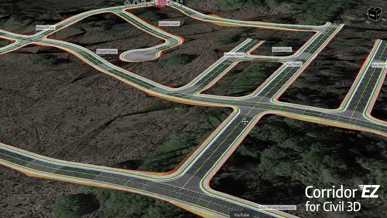 Civil 3D With Corridor EZ For Subdivision Road Design