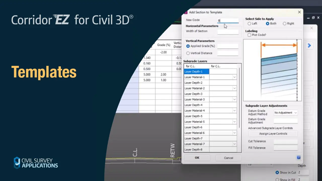 Templates - Corridor EZ for Civil 3D