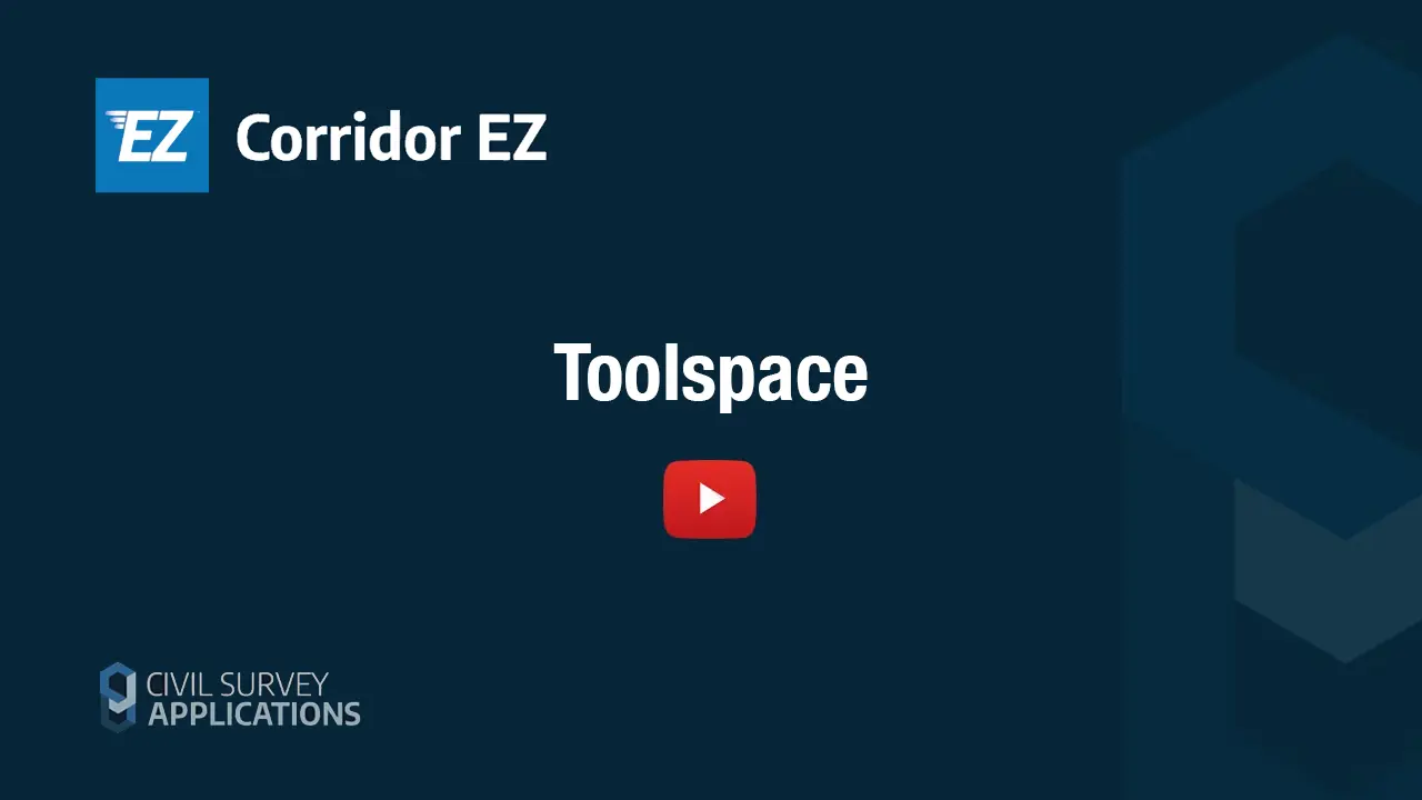 Toolspace - Corridor EZ